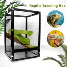 Reptile Breeding Box Aluminium Alloy Feeding Container For Spider Lizard Frog Cricket Turtle Breeding Box Snakes Chameleons 2024 - buy cheap