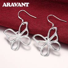 925 Silver Butterfly Drop Earrings For Women Wedding Statement Earrings Jewelry Top Quality Accessories 2024 - buy cheap