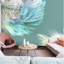 Milofi custom 3D fashion modern minimalist abstract color wave lines background wall large wallpaper mural 2024 - buy cheap