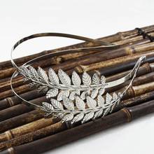 Bridal Forehead double Hairband Headband Crowns Gold Metal Hollow Leaf Design Hair Hoop Wedding Hair Accessories Women Jewelry. 2024 - buy cheap