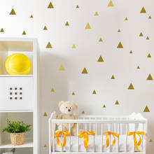 Треугольники, декор детской комнаты, наклейка на стену в спальню для детской комнаты, декор для детской комнаты, наклейка на стену 2024 - купить недорого