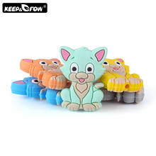 Keep & grow-blocos de brinquedo, peças em forma de gato para o bebê, peça em silicone para crianças pequenas 2024 - compre barato