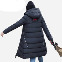 New Winter Hooded Coat Women Medium-Long Ladies Cotton Padded Jacket Thick Solid Clothing Red Parkas Army Green,Pink Outerwear 2024 - buy cheap