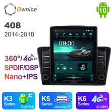 Radio con GPS para coche, reproductor de DVD con Android 10,0, estilo Tesla, PX6, DSP, Wifi, 4G, LTE, estéreo, para Peugeot PG 408, 2014-2018 2024 - compra barato