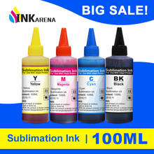 Inkarena-recarga de tinta para sublimação, tinta de transferência térmica, 4 garrafas, 100ml, universal 2024 - compre barato