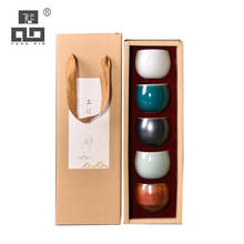 TANGPIN-tazas de té de cerámica, Juego de 4 tazas de kung fu chino, 50ml 2024 - compra barato