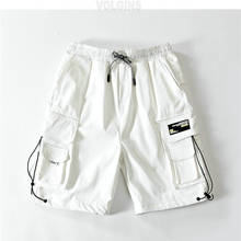 Mens Military Cargo Shorts 2021 Summer New Pockets Tactical Shorts Men Hiphop Streetwear Loose Casual Short Pants Plus Size 2024 - купить недорого