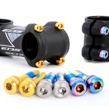 MOTSUV-tornillos de fijación para vástago de bicicleta, aleación de titanio TC4, M5 x 18mm, M5 x 20mm, 3 colores, 2 uds. 2024 - compra barato
