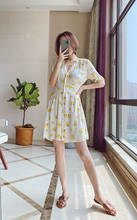 V-neck Short 2-color Floral Loose Dress  for women Dress Summer 2020 2024 - buy cheap