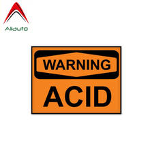 Aliauto Warning Car Sticker High Quality Danger ACID Reflective Decal Accessories PVC for Yeti Ranger Toyota Yaris Lada,12cm*9cm 2024 - buy cheap