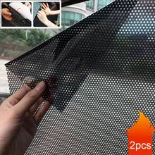 2PCS Car Sun Shades Film Sun Protection Window Cover PVC Sunshade Side Window Shield with Small Holes 2024 - buy cheap
