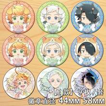 Anime The Promised Neverland Norman Emma Ray Figure 4599 Badges Round Brooch Pin Gifts Kids Collection Toy 2024 - buy cheap