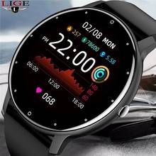 LIGE 2021 New Smart Watch Men Full Touch Screen Sport Fitness Watch IP67 Waterproof Bluetooth For Android Ios Smartwatch Men+box 2024 - buy cheap