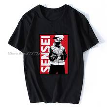 Camiseta de Kakashi Sensei para hombres y mujeres, camisa de manga corta con cuello redondo de Anime, Camiseta de algodón de verano, camisetas de Hip Hop, ropa de calle Harajuku 2024 - compra barato