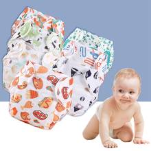 Baby Cloth Diaper Washable Newborn Cotton Training Pants Reusable Waterproof Adjustable Cloth Diapers Nappy 0-18 Months 2024 - buy cheap