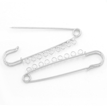 DoreenBeads Safety Pins Brooches dull silver color 7.6cm x 2.1cm(3"x 7/8"),10PCs (B26439) 2024 - buy cheap