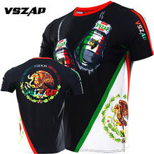 VSZAP MMA Mexico Camouflage Fitness Breathable Skinny Boxing Jerseys Tiger Muay Thai Jiu Jitsu T Shirt Mma Rashguard Boxing 2024 - buy cheap