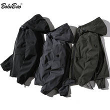 BOLUBAO 2020 Новинка Мужская куртка с капюшоном Повседневная брендовая мужская куртка модная однотонная куртка с капюшоном мужские пальто 2024 - купить недорого