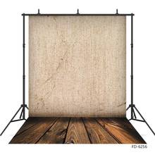 Виниловый фон для фотосъемки с изображением питомца, серой ткани, стена деревянный пол 2024 - купить недорого