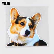 YOJA 16.1×15.3CM Cute Corgi Avatar Creative Cartoon Modified Car Sticker Funny Decoration Accessories 19B-0101 2024 - buy cheap