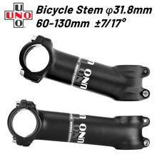 UNO Mountain MTB Bike Stem Ultralight 7 17 35 Degree MTB Road Stem Fork 28.6 31.8mm 60/70/80/90/100/110/120/130mm Bicycle Stem 2024 - buy cheap