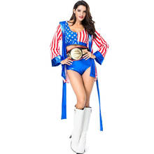 Disfraz Sexy de boxeo para mujer, ropa de Cosplay para fiesta de Halloween para adultos 2024 - compra barato