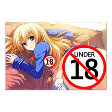 Blonde Girl Adult Anime Picture Beauty Posters and Prints Canvas Paintings Wall Art for Home Room Decor 2024 - buy cheap