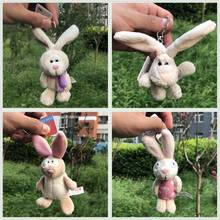 5 Pcs White Rabbit Pendant Stuffed Plush Keyring, Key holder / Keychain Gift Free Shipping 2024 - buy cheap