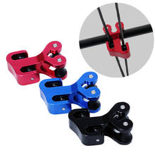 Aluminum Archery Hunting Roller Glide Bow String Separator Pulley cable slide Compound Bow String Splitter for Shooting 2024 - buy cheap