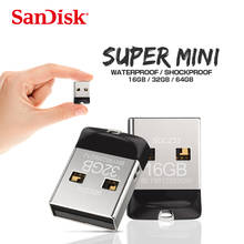 Sandisk-mini pendrive, original, com capacidade de 64gb, 32gb, 16gb e 8gb, para entrada usb 2024 - compre barato