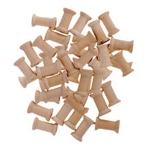 50 Pieces Vintage Wooden Bobbins Bobbins for Crafting; Spools of Thread Made of Wood 2024 - buy cheap