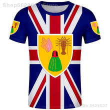 Camiseta de las Islas Turcas y CAICOS, camiseta personalizada con número de nombre, tca, bandera nacional, tc, País, Universidad, ropa con impresión fotográfica 2024 - compra barato