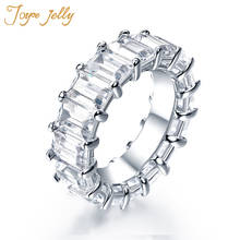 JoyceJelly Классический 925 Серебро Кольца для женщин овальный камень в Корейском стиле кольцо для женщин Свадебные украшения подарки оптом 2024 - купить недорого