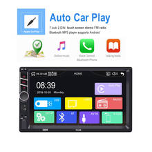 7 дюймов 2 Дина fndroid Apple Carplay автомобильный MP5 плеер FM Радио Bluetooth USB/TF/aux in поддержка для Android/IOS изображение соединение 2024 - купить недорого