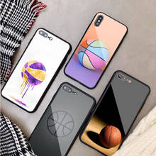 Sport basketball Art Tempered Glass Phone Case For iphone 12 11 Pro Max 5 6 7 8 X XS XR XSMax Shell 12Pro Max Cover Shell 2024 - buy cheap