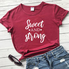 Valentine's Day Gift Tshirt For Girlfriend Trendy Women Graphic Couples Tee Shirt Top Sweet And Strong Valentine T-shirt Cute 2024 - buy cheap