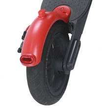 Guarda-lamas traseiro para patinete xiaomi mijia m365, para-lamas traseiro, com lâmpada traseira, luz de freio 2024 - compre barato