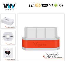 Vgate iCar2 ELM327 V2.1 OBD2 Bluetooth WIFI сканер iCar 2 ELM 327 OBD 2 OBD2 автомобильный диагностический инструмент IOS/Android считыватель кодов 2024 - купить недорого
