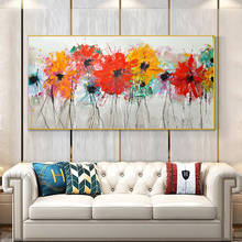 Colorful Flower Pictures Abstract Canvas Panting Posters And Prints Wall Art For Living Room Home Decoration NO FRAME 2024 - buy cheap