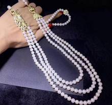 free shipping Jewelry  strands 7-8MM south sea white pearl necklace 2024 - buy cheap