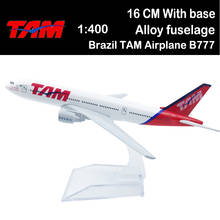 16CM 1:400 Brazil TAM Airline Plane Model Airplane 777 B777 Model Alloy Aircraft Plane Toys Airliner Aviation No Undercarriage 2024 - buy cheap