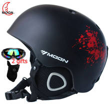 Moon mtv18-piece ski helmet + eps for men and women 2024 - compre barato