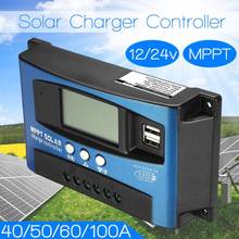 Controlador de carga Solar MPPT, enfoque automático, 30A, 12/24V, pantalla de corriente de carga y descarga en tiempo Real 2024 - compra barato