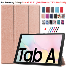 Capa para tablet, capa dura para samsung galaxy tab a7 10 e 5, modelo t505 t47, 10.5 2024 - compre barato