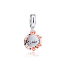 Queen & Regal Crown Dangle Charm Authentic 925 Silver Jewelry Fits Beads Bracelets & Necklaces DIY Fashion Female Jewelry Charm 2024 - buy cheap