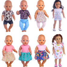 Doll Summer Nice Clothes Fit 18 Inch American Doll&43 Cm ReBorn Baby Doll Girl Gift,Our Generation Girl's Toy,Christmas Present 2024 - buy cheap
