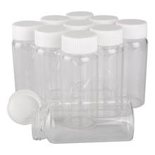 15 pieces 65ml 37*90mm Glass Bottles with White Plastic Caps Spice Bottles Container Candy Jars Vials DIY Craft for Wedding Gift 2024 - buy cheap