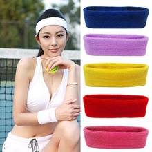 1Pc Women/Men Towel Fabric Sweatband Yoga Headband Sport Gym Running Stretch Hair Head Band Cycling Wide Head Prevent Sweat Band 2024 - купить недорого