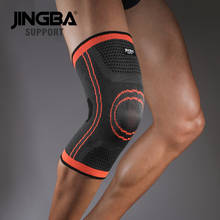Jingba suporte esportivo para vôlei e basquete, joelheira de náilon com elástico, protetor de joelho, fábrica 2024 - compre barato