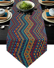 Africa Colorful Geometric Art Modern Table Runner Home Decor Wedding Party Decoration For Hotel Banquet Tea Table Cloth 2024 - buy cheap